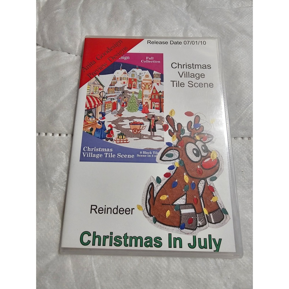 Anita Goodesign Christmas‎ Village Tile Scene Embroidery Designs CD